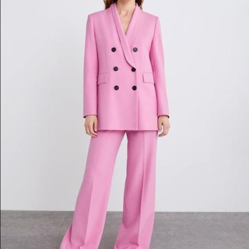 🦄Zara palazzo pink pants - Picture 3 of 4